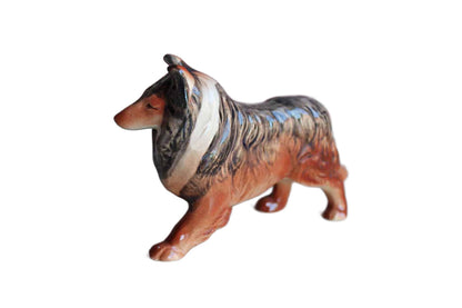 Porcelain Collie Dog Figurine