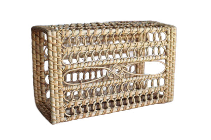 Hand-Weaved Reed Tissue Paper Storage Box