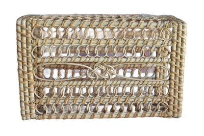 Hand-Weaved Reed Tissue Paper Storage Box