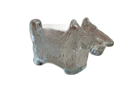 L E Smith Glass Company (Pennsylvania, USA) Pressed Glass Scottie Dog Creamer or Candy Dish