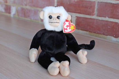 Ty Inc. (Illinois, USA) 1998 Mooch the Black and White Monkey Beanie Baby