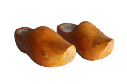 Dutch Wooden Clogs with Hanging Screws, A Pair