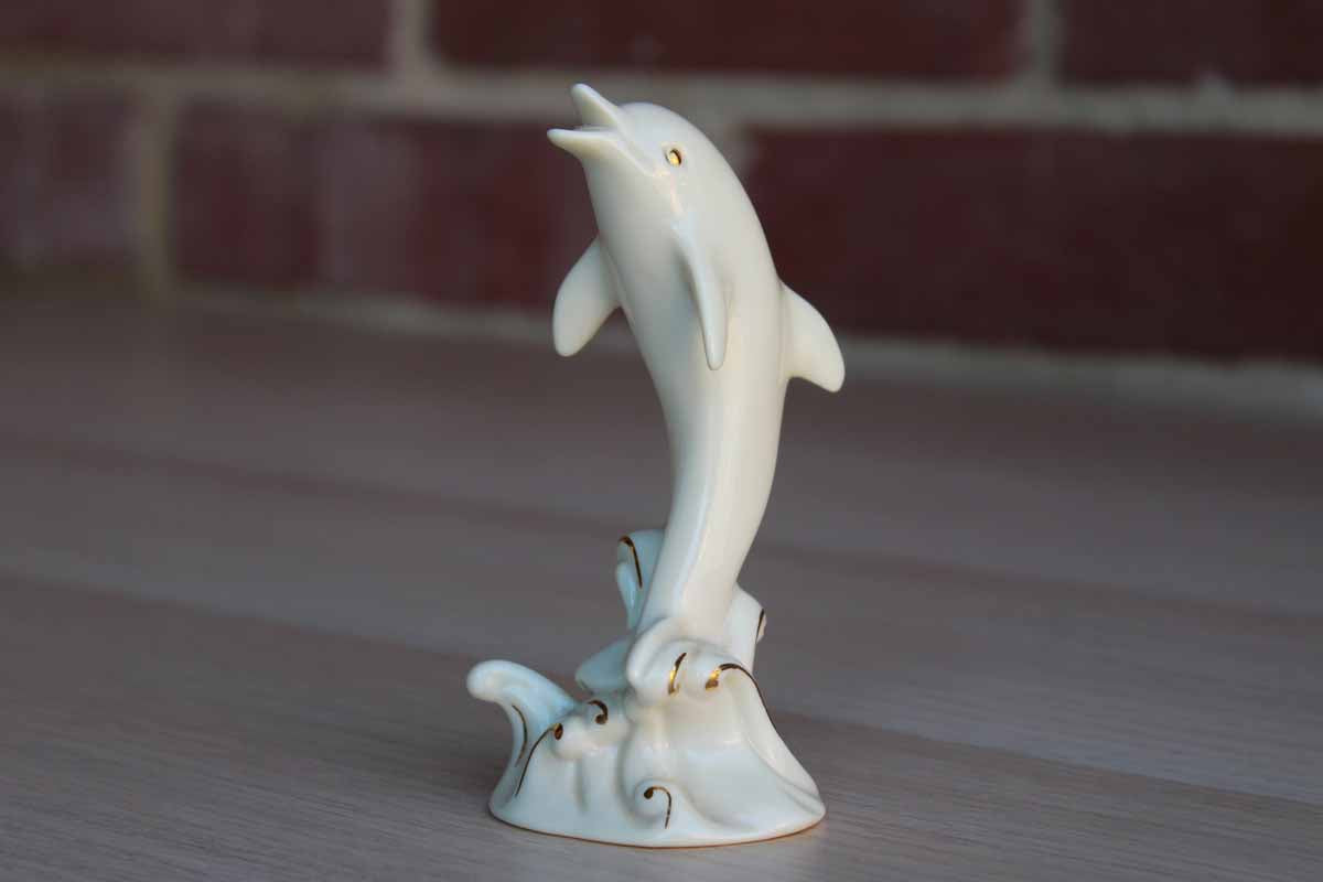 Lenox (Handcrafted in the Philippines) Bone China Dolphin Figurine