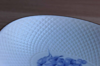 Mikasa (Japan) Fruit Bouquet Bone China Heart-Shaped Dish with Purple Grapes Design