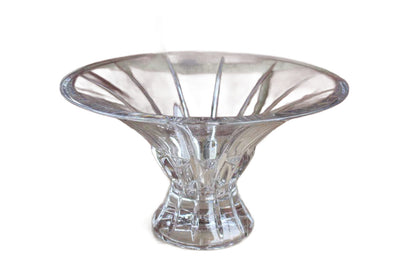 Royal Limited (Czech Republic) 24% Lead Crystal Pedestal Bowl with Flared Rim