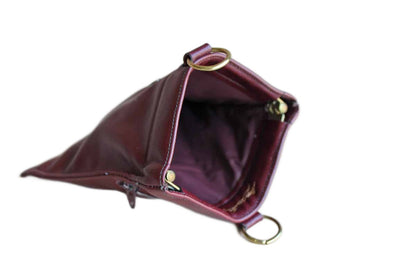 Etienne Aigner (New York, USA) Antic Red Leather Small Flex Frame Purse