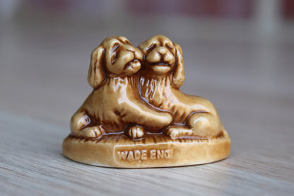 Wade (England) Red Rose Tea Brown Puppies Whimsy from the Pet Shop Friends Series