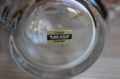 Mikasa (Japan) Heavy Clear Crystal Decanter Made in Portugal