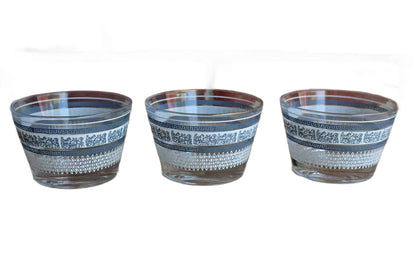 Jeannette Glass Company (Pennsylvania, USA) Patrician Blue Snack Bowls, Set of 3