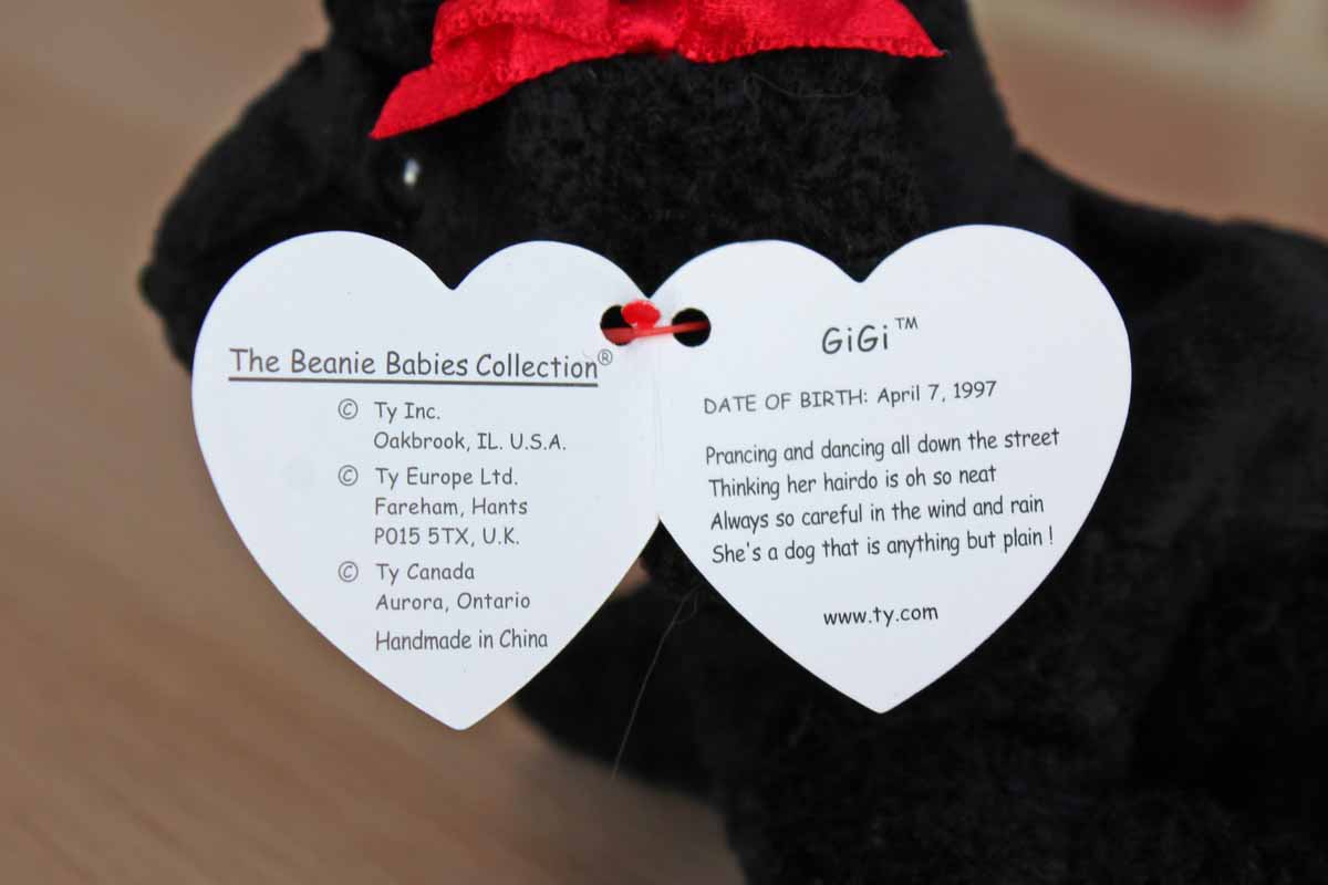 Ty Inc. (Illinois, USA) 1997 GiGi the Black Poodle Beanie Baby