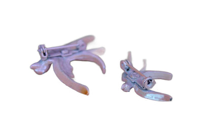 Pink and Silver Bird Scatter Pins