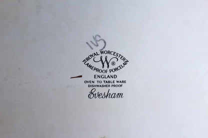 Royal Worcester (England) Evesham Gold Trimmed Oval Baking Dish