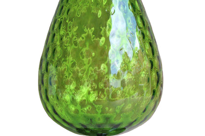 Empoli (Italy) Hand Blown Diamond Optic Verdi Glass Fishbowl Vase