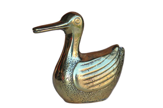 Brass Duck Recipe Holder/Paper Catchall
