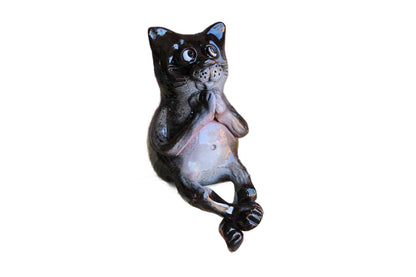 Ceramic Sitting Cat Figurine