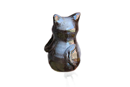 Ceramic Sitting Cat Figurine