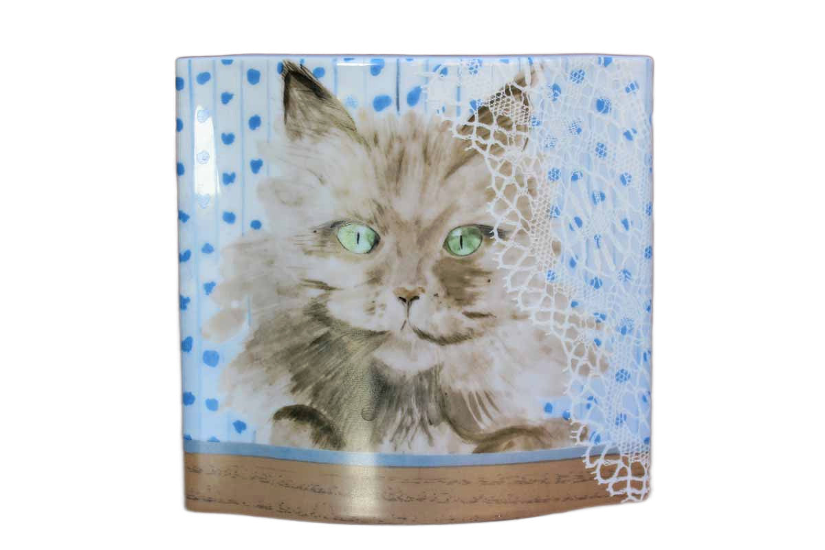 C. Pradalie Minou-ettes Porcelain Cat Vase