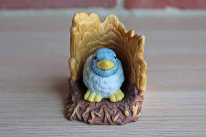 Franklin Porcelain Woodland Surprises 2-Piece Bluebird with Branch