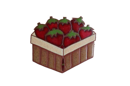 Strawberry Basket Ceramic Tile Made in Italy