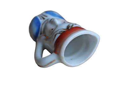 PICO (Occupied Japan) Tiny Handled Porcelain Creamer or Toothpick Holder