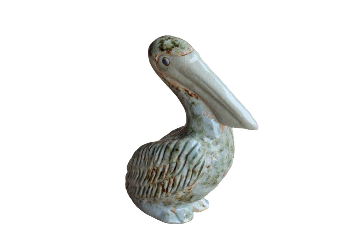 Ceramic Pelican Figurine