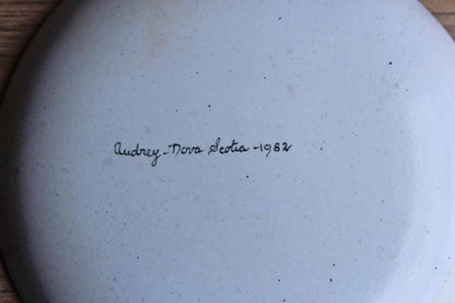 Hand-Painted Small Metal Plates with Nova Scotia Lighthouse and Fishing Shack, A Pair