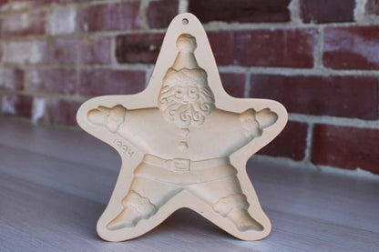 Brown Bag Cookie Art (New Hampshire, USA) 1994 Limited Edition Santa Claus Stoneware Cookie Mold