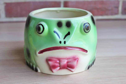 Ungemach Pottery Company (Ohio, USA) Frog Planters, A Pair