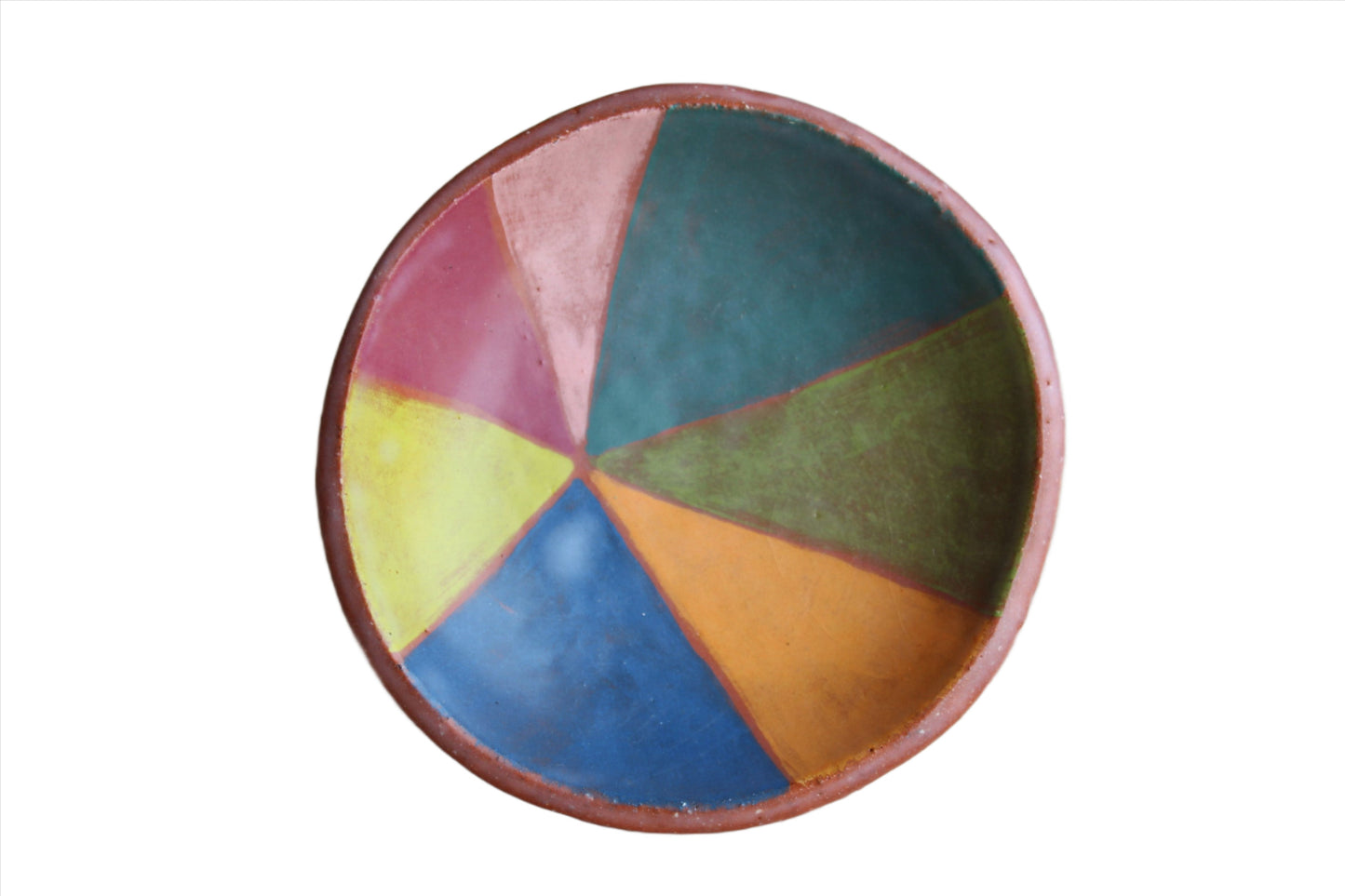 Susan Simonini Pottery (Queensland) Small Round Colorful Tray