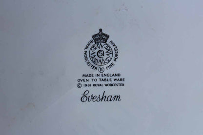 Royal Worcester (England) Evesham Pie Serving Plate