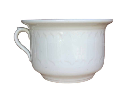 Anchor Pottery ? (Trenton, NJ) Large White Handled Ceramic Bowl