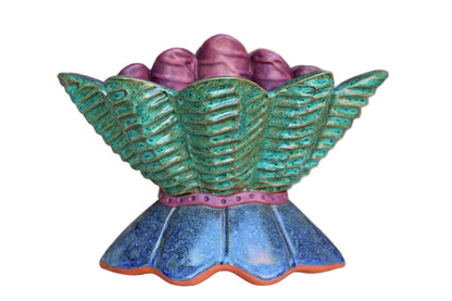 Neighborhood Potters (Philadelphia, Pennsylvania) Funky Handmade Five Finger Vase by Sandy Pierantozzi