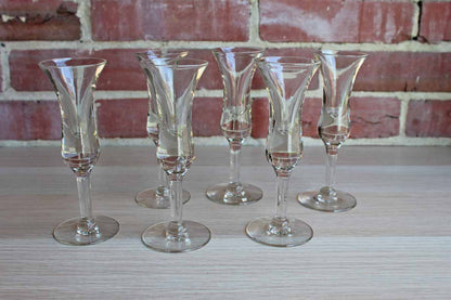 Tall Stemmed Aperitif Glasses, 5 Pieces