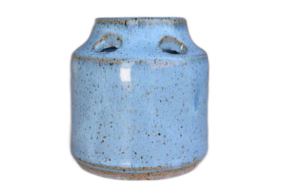 Ceramic Incense Burner with Speckled Blue Glaze