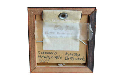 Miniature Oil Painting of "Diamond Head, Oahu"  by Betty Jenke
