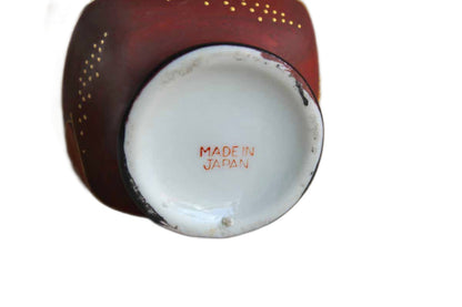 Small Hand Painted Satsuma Vase with Immortal Kannon, Goddess of Mercy