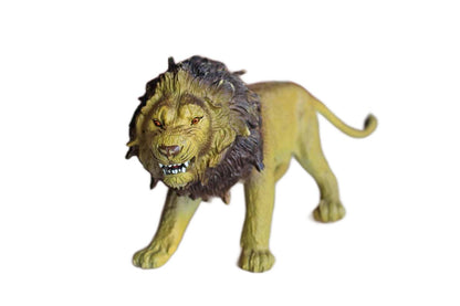 AAA Solid Cast Resin Snarling Lion Figurine