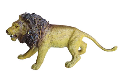 AAA Solid Cast Resin Snarling Lion Figurine