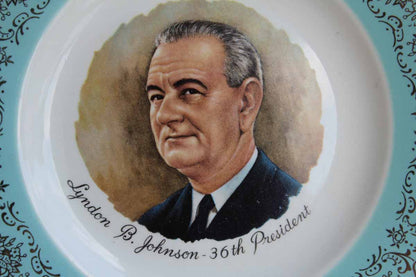 Lyndon B. Johnson 36th President Collector's Trinket Dish