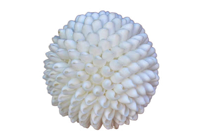 White Bubble Seashell Ball, Made in the Philippines