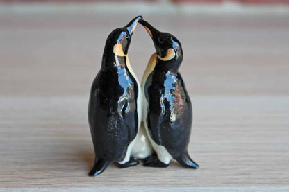 Porcelain Penguin Family Figurine