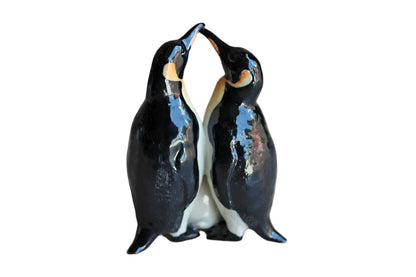 Porcelain Penguin Family Figurine