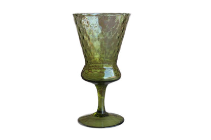 Empoli (Italy) Hand Blown Avocado Green Vase