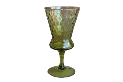 Empoli (Italy) Hand Blown Avocado Green Vase