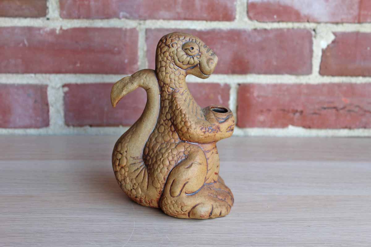 Handmade Ceramic Dinosaur Vase