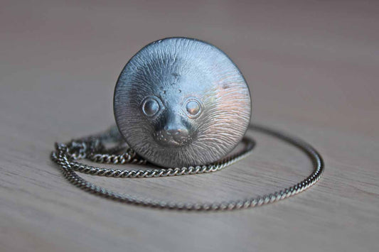 Silver Necklace with Baby Seal Charm