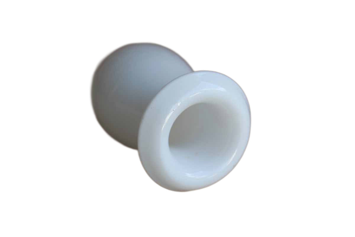 White and Clear Glass Bud Vase