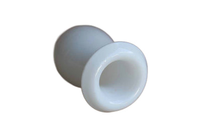 White and Clear Glass Bud Vase
