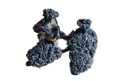 Black Porcelain Spaghetti Poodle