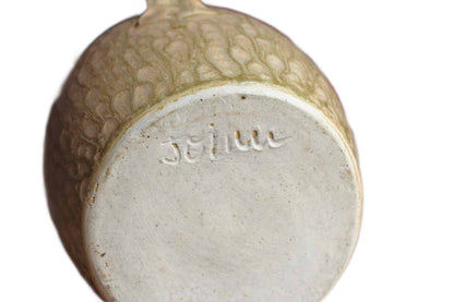 Hand-Made Stoneware Handled Barrel Jug